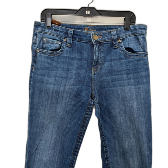 Kut from the Kloth Slim Straight Leg Jeans Medium Wash Classic Denim Size 8 - Picture 2 of 7